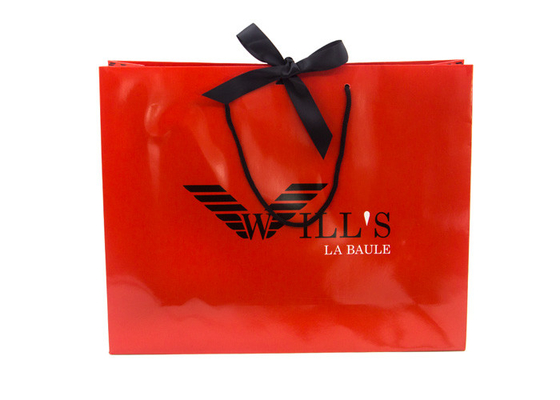 Good price Il rosso ha personalizzato i sacchi di carta, sacchi di carta su ordinazione con il logo su misura in linea