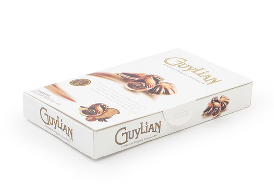 Good price Contenitori di regalo di Candy di cioccolato con la finestra, scatole di carta di logo della stagnola di oro per il cioccolato in linea