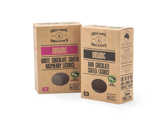 Good price Scatole di spedizione pieghevoli su ordine riutilizzabili con la carta kraft di Brown della finestra in linea