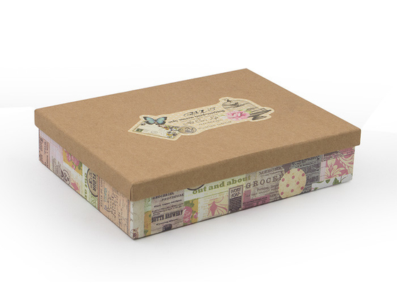 Good price Contenitore di regalo ecologico della carta kraft con il contenitore di regalo d'imballaggio del coperchio per la camicia/indumento in linea