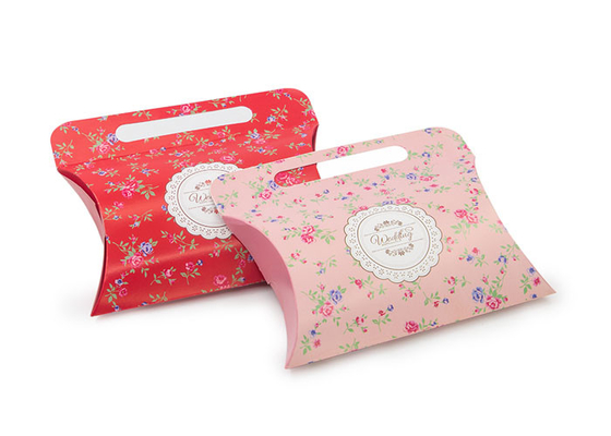 Good price Il contenitore d'imballaggio di regalo di carta squisito variopinto, abitudine ha stampato i contenitori di cuscino in linea