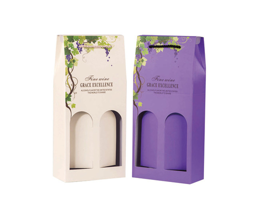 Good price Imballaggio/due contenitori su ordinazione del contenitore di regalo del vino di Coloful di bottiglia di vino della finestra in linea
