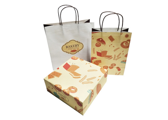 Good price Sacco di carta d'imballaggio del pane bianco di Kraft del dolce dello spuntino del forno del commestibile in linea