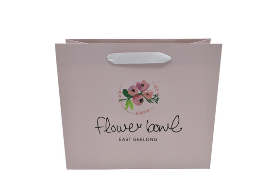 Good price L'abitudine elegante di stile del fiore ha stampato le borse di carta personali del regalo con le maniglie in linea