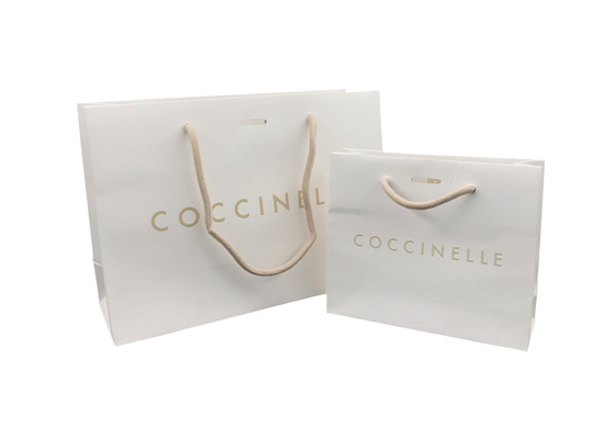 Good price Il bianco ha personalizzato i sacchi di carta/sacchetti della spesa su ordinazione che imprimono il logo in linea