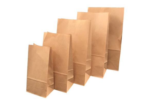 Good price L'alimento sostenibile della carta di Kraft Brown insacca la stampa offset bianca della carta della carta in linea