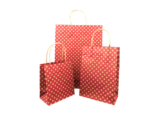 Good price Il Natale di lusso spesso rosso che imballa/mini regalo di Natale insacca la stampa del punto in linea