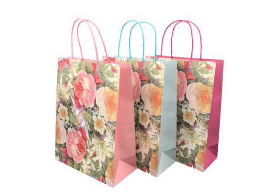 Good price Progettazione di carta promozionale sostenibile squisita del modello di fiore delle borse del regalo in linea