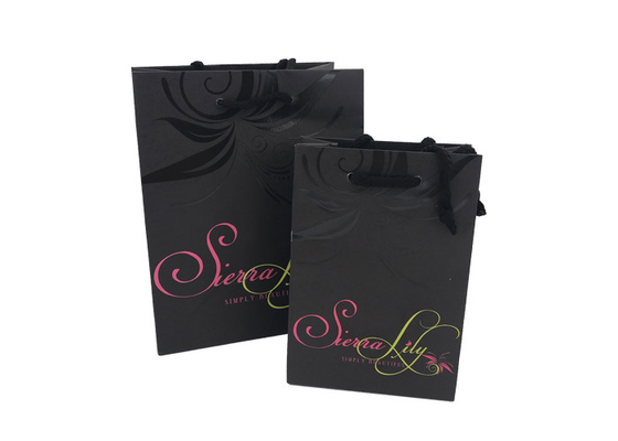 Good price Il sacco di carta attuale riciclato di qualità superiore/grande regalo nero insacca il logo UV del punto in linea