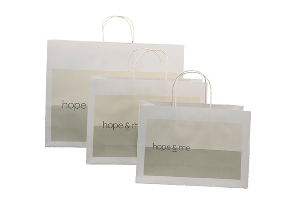 Good price Sacchi di carta bianchi naturali di Kraft per il regalo che imballa aspetto alla moda in linea