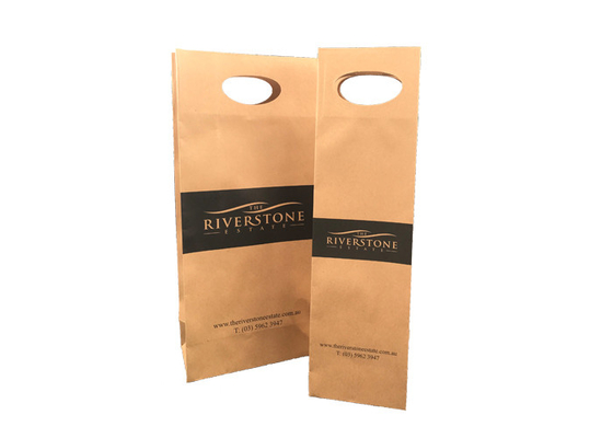 Good price L'abitudine naturale sostenibile ha stampato i contenitori di vino con la maniglia tagliata finestra in linea
