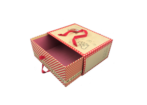 Good price Progettazione scorrevole della cravatta a farfalla di Brown della carta kraft del regalo del cassetto operato squisito delle borse in linea