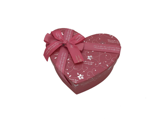 Good price Il contenitore d'imballaggio di regalo di carta di lusso, nozze ha stampato il contenitore a forma di cuore di cioccolato in linea