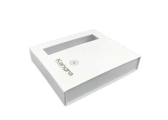 Good price Contenitori di regalo pieghevoli bianchi, scatola di carta pieghevole con il magnete e finestra in linea